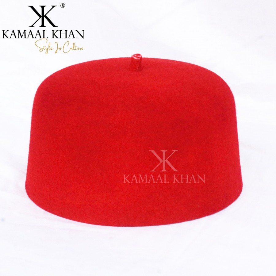 Morrocon / Turkish Style Fez Red Cap or Kufi TFC-37